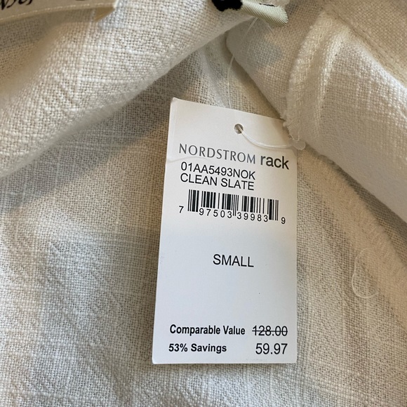 Blank NYC White Linen Utility Jacket Sz S - Picture 14 of 15